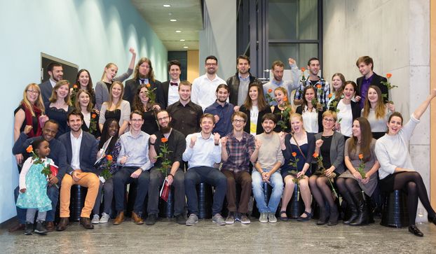 AbsolventInnen an der Masterfeier Biologie 2016