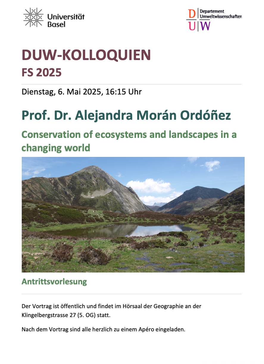 Antrittsvorlesung Prof. Dr. Alejandra Morán Ordóñez